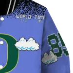 personalized oregon ducks mario blocks blue black varsity jacket best selling