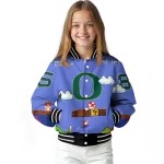 personalized oregon ducks mario blocks blue black varsity jacket best selling