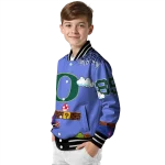 personalized oregon ducks mario blocks blue black varsity jacket best selling