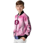 personalized oregon ducks pink tie dye pink bomber jacket best selling