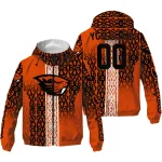 personalized oregon state beavers tribal swirls orange windbreaker jacket best selling