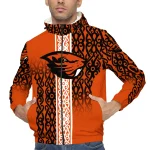 personalized oregon state beavers tribal swirls orange windbreaker jacket best selling