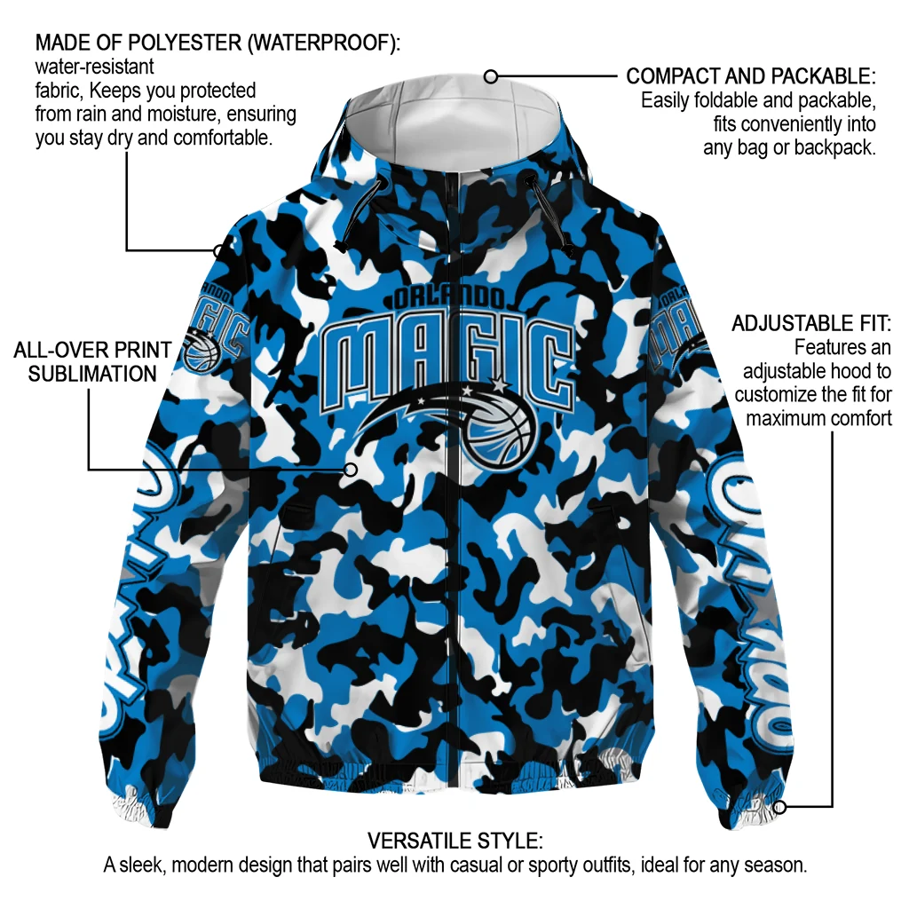 personalized orlando magic camouflage mashup blue windbreaker jacket new arrival personalized orlando magic camouflage mashup blue windbreaker jacket new arrival
