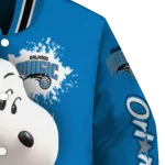 personalized orlando magic snoopy head blue varsity jacket best selling
