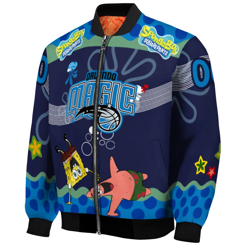 personalized orlando magic spongebob playtime blue bomber jacket fashion forward personalized orlando magic spongebob playtime blue bomber jacket fashion forward