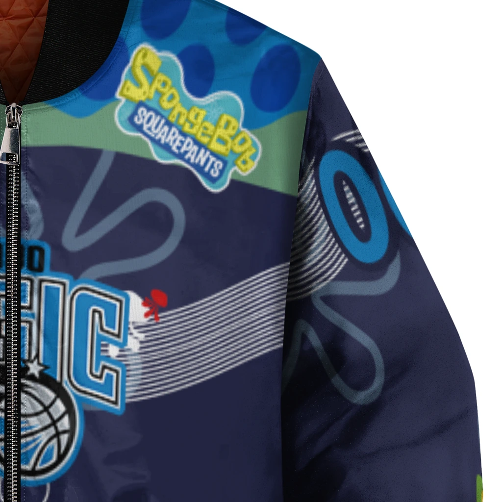 personalized orlando magic spongebob playtime blue bomber jacket premium grade personalized orlando magic spongebob playtime blue bomber jacket premium grade