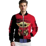 personalized ottawa senators adorable yoda red black bomber jacket best selling