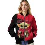 personalized ottawa senators adorable yoda red black bomber jacket best selling