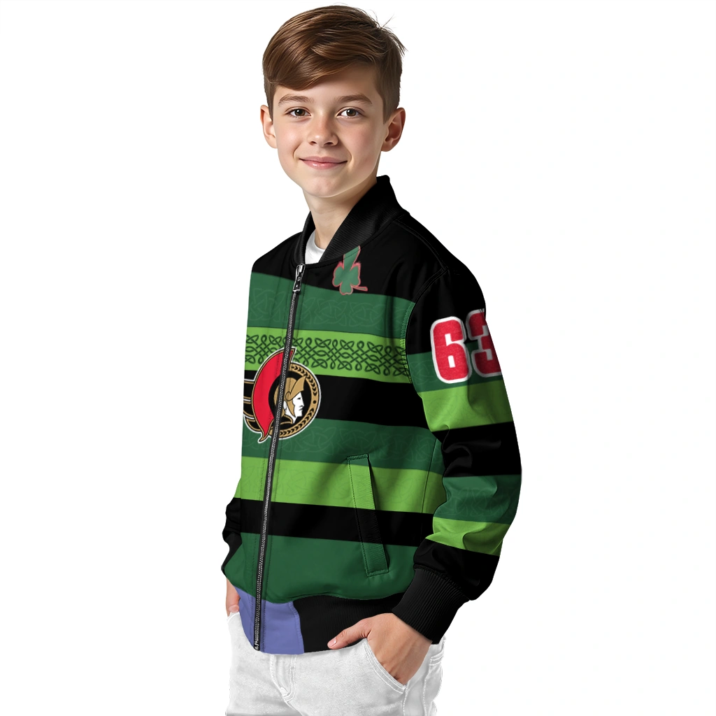 personalized ottawa senators clover green lines green black bomber jacket trendy personalized ottawa senators clover green lines green black bomber jacket trendy