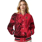 personalized ottawa senators tribal deer art red varsity jacket best selling