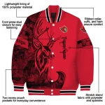 personalized ottawa senators tribal deer art red varsity jacket best selling