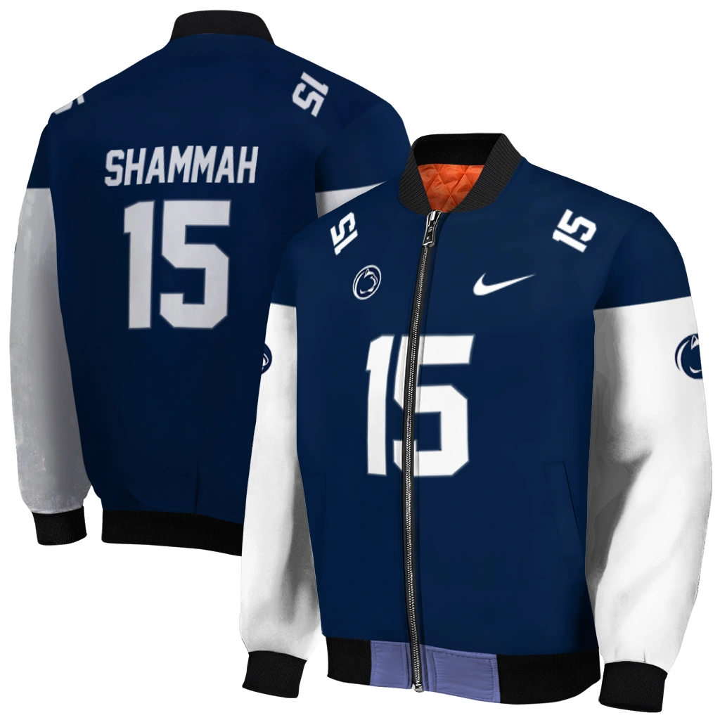 personalized penn state nittany lions team patch blue bomber jacket best selling personalized penn state nittany lions team patch blue bomber jacket best selling
