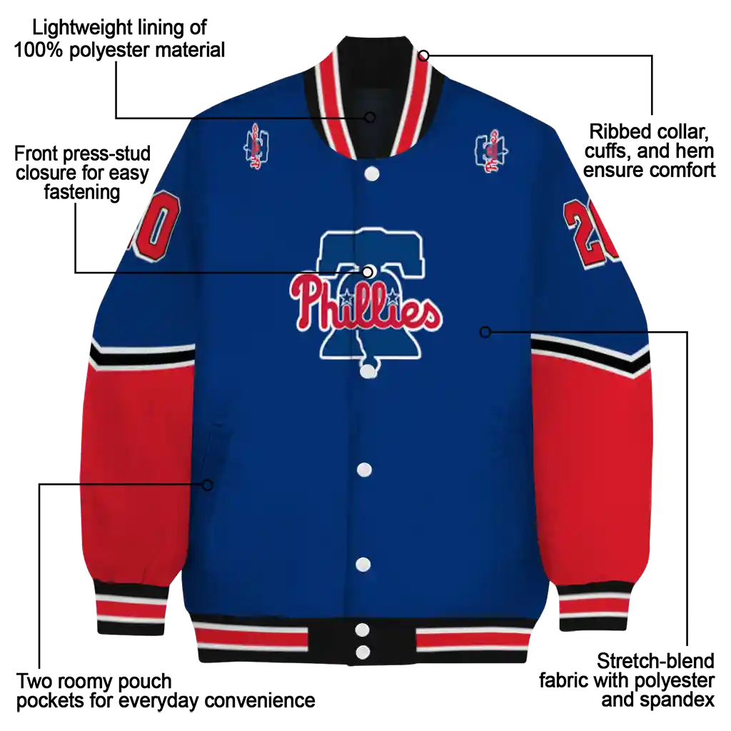personalized philadelphia phillies chevron style blue varsity jacket new arrival personalized philadelphia phillies chevron style blue varsity jacket new arrival