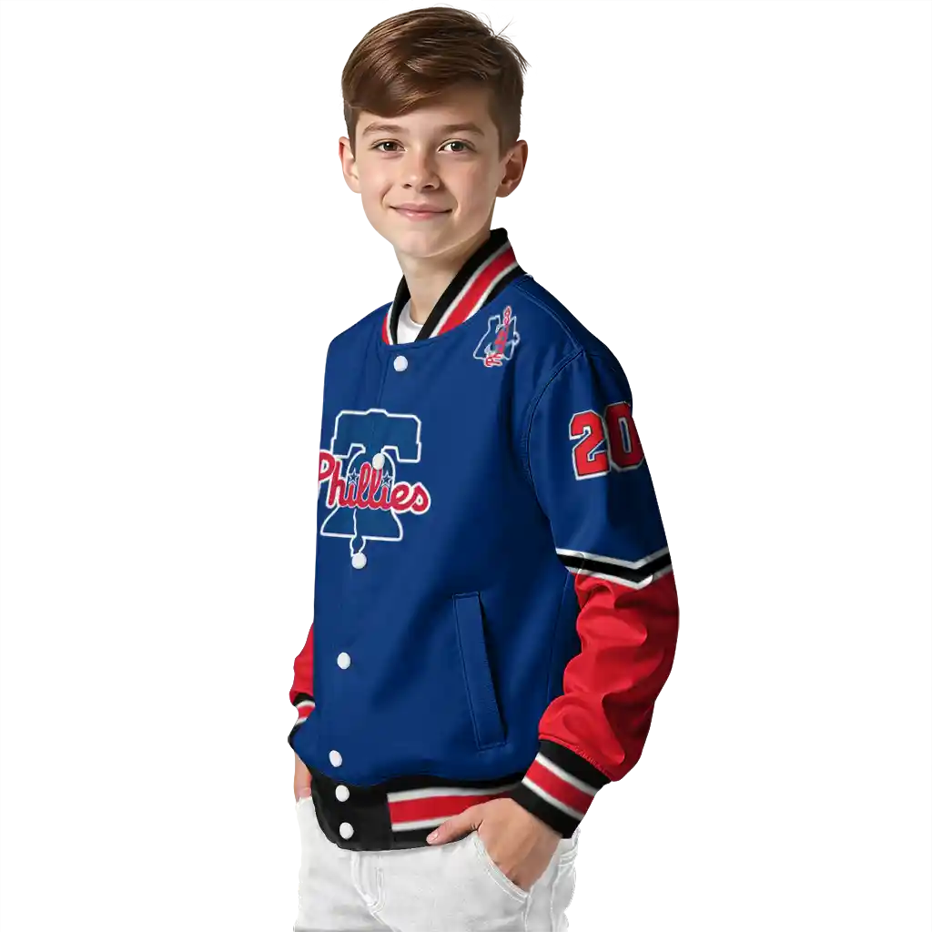 personalized philadelphia phillies chevron style blue varsity jacket trendy personalized philadelphia phillies chevron style blue varsity jacket trendy