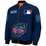 personalized philadelphia phillies claw gash blue bomber jacket best selling