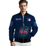 personalized philadelphia phillies claw gash blue bomber jacket best selling