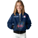 personalized philadelphia phillies claw gash blue bomber jacket best selling