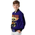 personalized phoenix suns adorable yoda purple black bomber jacket best selling