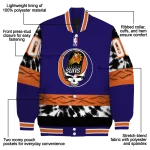 personalized phoenix suns skull emblem purple black varsity jacket best selling