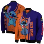 personalized phoenix suns stitch laughing purple bomber jacket best selling