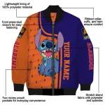 personalized phoenix suns stitch laughing purple bomber jacket best selling