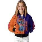 personalized phoenix suns stitch laughing purple bomber jacket best selling