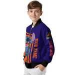 personalized phoenix suns stitch laughing purple bomber jacket best selling