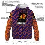 personalized phoenix suns trellis mesh purple windbreaker jacket best selling