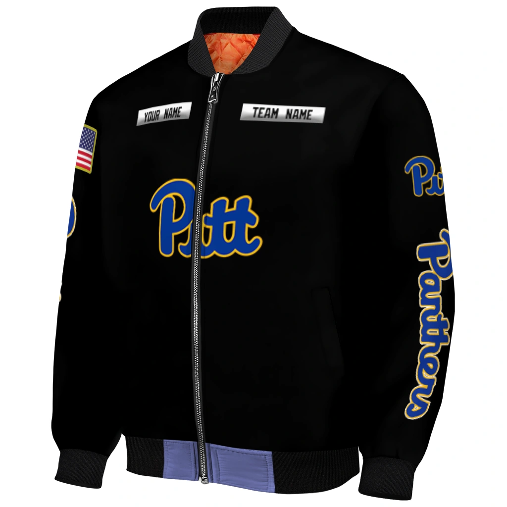 personalized pittsburgh panthers american flag skull black bomber jacket fashion forward personalized pittsburgh panthers american flag skull black bomber jacket fashion forward