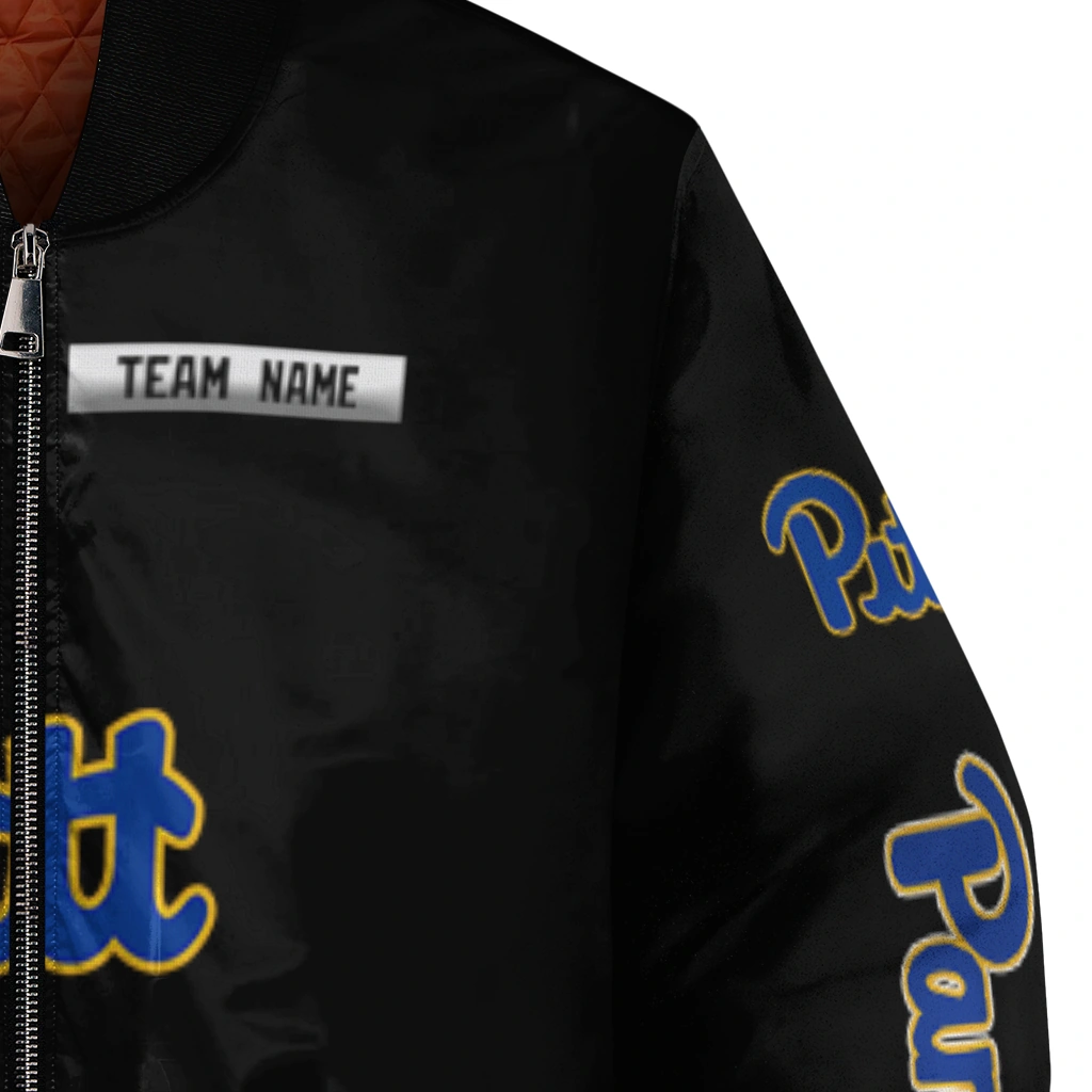 personalized pittsburgh panthers american flag skull black bomber jacket premium grade personalized pittsburgh panthers american flag skull black bomber jacket premium grade