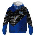 personalized pittsburgh panthers arrow matrix royal blue black windbreaker jacket best selling