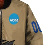 personalized pittsburgh panthers claw effect beige bomber jacket best selling