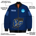 personalized pittsburgh panthers claw mark royal blue bomber jacket best selling