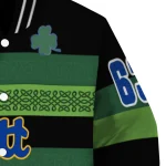 personalized pittsburgh panthers clover green lines green black varsity jacket best selling