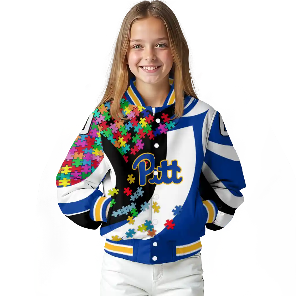 personalized pittsburgh panthers stars and stripes slashes royal blue varsity jacket top rated personalized pittsburgh panthers stars and stripes slashes royal blue varsity jacket top rated