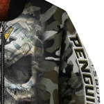 personalized pittsburgh penguins camouflage skull camouflage bomber jacket best selling