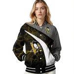 personalized pittsburgh penguins electric flash yellow varsity jacket best selling