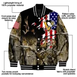 personalized pittsburgh penguins patriot deer camouflage varsity jacket best selling
