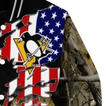 personalized pittsburgh penguins patriot deer camouflage varsity jacket best selling