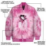 personalized pittsburgh penguins pink tie dye pink varsity jacket best selling