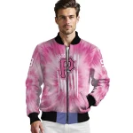 personalized pittsburgh pirates pink tie dye pink bomber jacket best selling