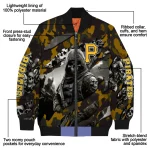 personalized pittsburgh pirates skull horde black bomber jacket best selling