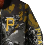 personalized pittsburgh pirates skull horde black bomber jacket best selling