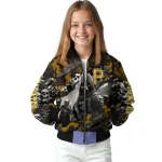 personalized pittsburgh pirates skull horde black bomber jacket best selling