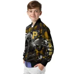 personalized pittsburgh pirates skull horde black bomber jacket best selling