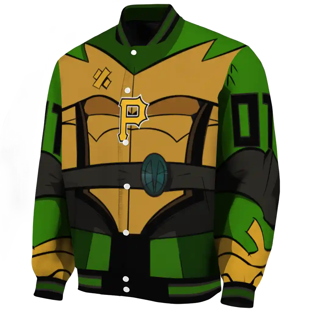 personalized pittsburgh pirates turtle armor varsity jacket best selling personalized pittsburgh pirates turtle armor varsity jacket best selling