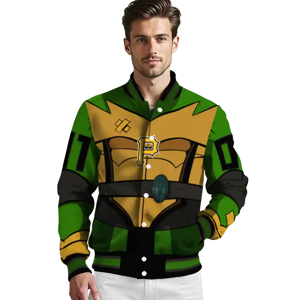 personalized pittsburgh pirates turtle armor varsity jacket high quality personalized pittsburgh pirates turtle armor varsity jacket high quality