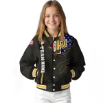 personalized pittsburgh pirates us flag claws black varsity jacket best selling