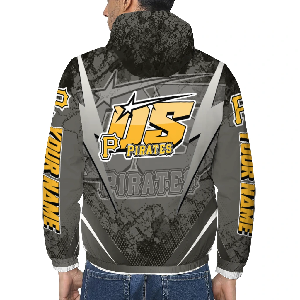 personalized pittsburgh pirates us rock star black windbreaker jacket trendy personalized pittsburgh pirates us rock star black windbreaker jacket trendy