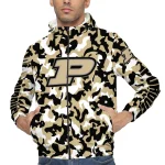 personalized purdue boilermakers camouflage mashup gold windbreaker jacket best selling